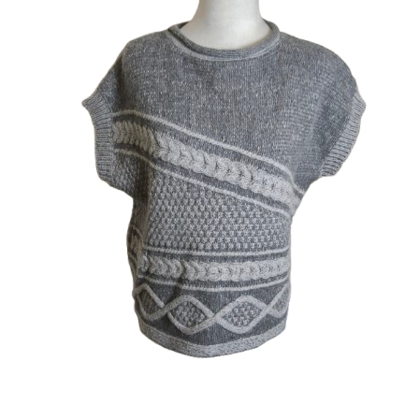 Fisherman Out of Ireland Geelong Lambswool Knit Sweater S Made Ireland - Picture 5 of 9